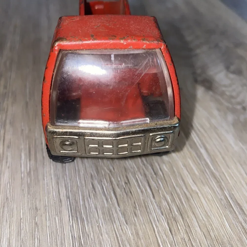 Vintage 1960s Buddy L Pressed Steel Red Pick-Up Truck 3